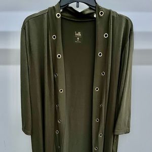 Belle Women’s Kimono Army Green Jacket L